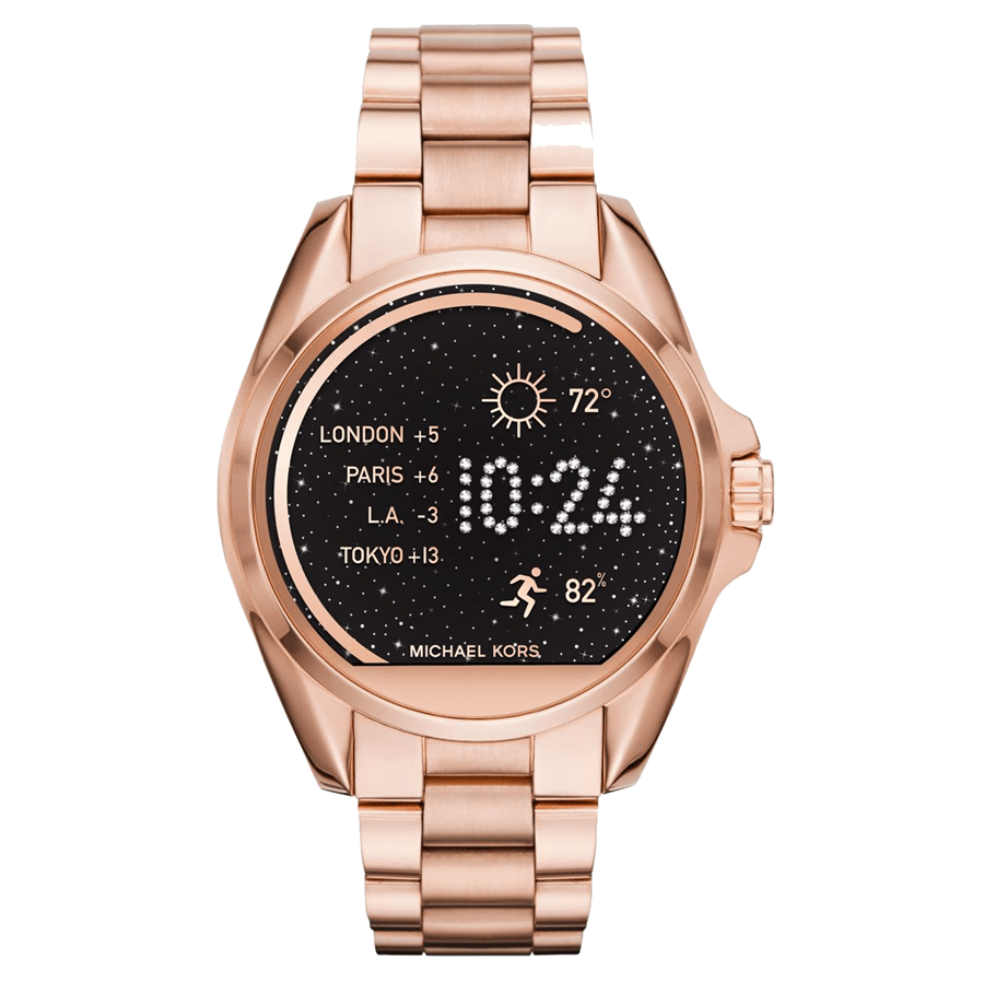 mk bradshaw smartwatch rose gold